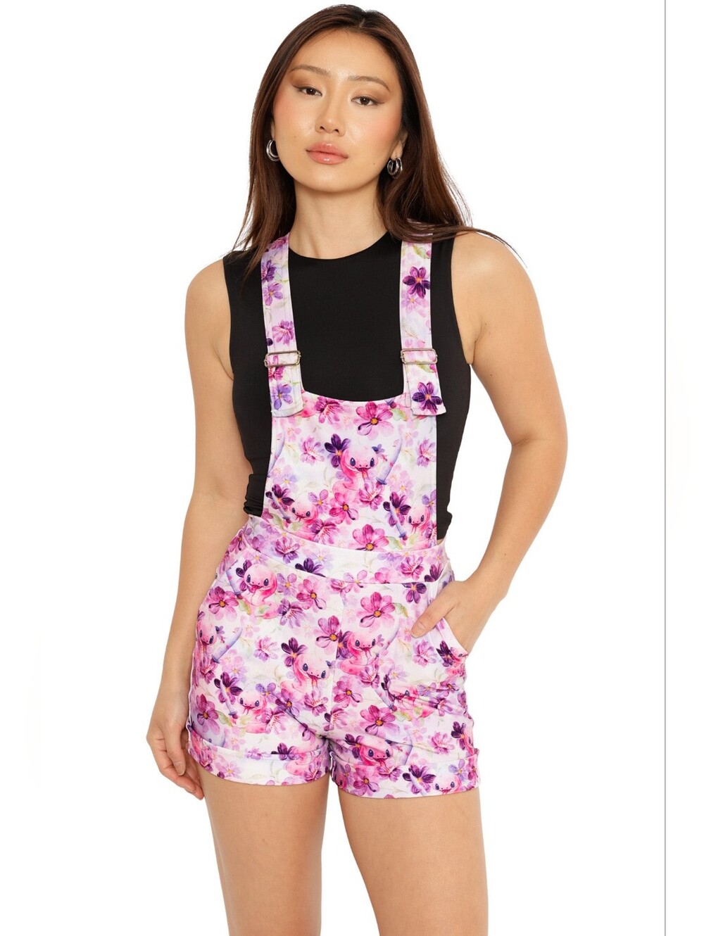 Blackmilk x Emi Boz Danger Noodle Short Overalls